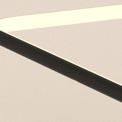 ضوء السقف المربع الهندسي الخطي LED من الألومنيوم والسيليكا الحديدي بتصميم بسيط حديث لغرفة المعيشة 