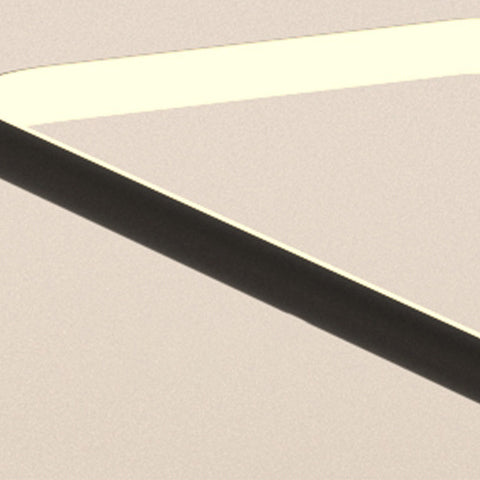 ضوء السقف المربع الهندسي الخطي LED من الألومنيوم والسيليكا الحديدي بتصميم بسيط حديث لغرفة المعيشة 