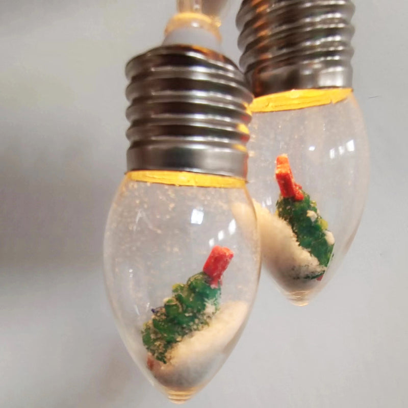 Lumières de guirlande LED contemporaines créatives étanches USB batterie PVC ampoule décoration de Noël pour salon 