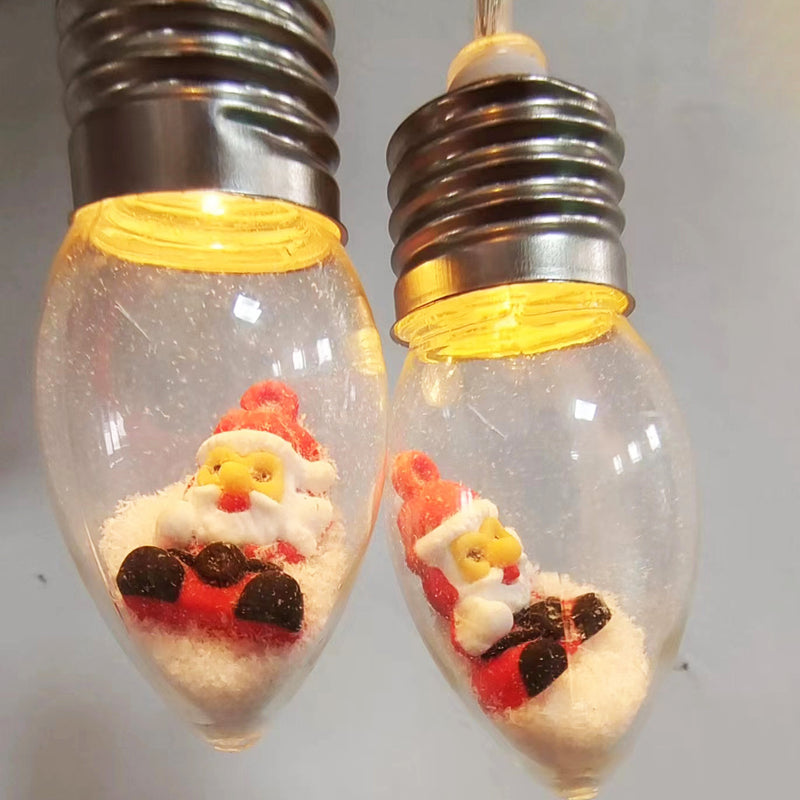 Lumières de guirlande LED contemporaines créatives étanches USB batterie PVC ampoule décoration de Noël pour salon 