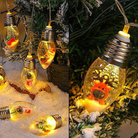 Lumières de guirlande LED contemporaines créatives étanches USB batterie PVC ampoule décoration de Noël pour salon 