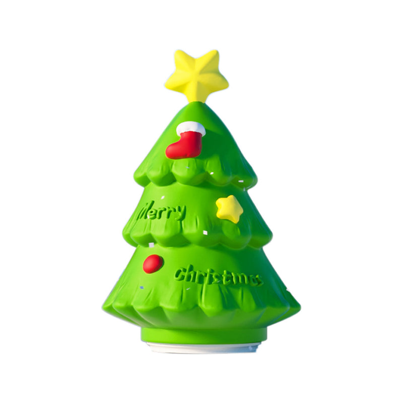 Zeitgenössische kreative wiederaufladbare ABS-Silikon-Weihnachtsbaum-LED-Tischlampe Nachtlicht für das Bett 