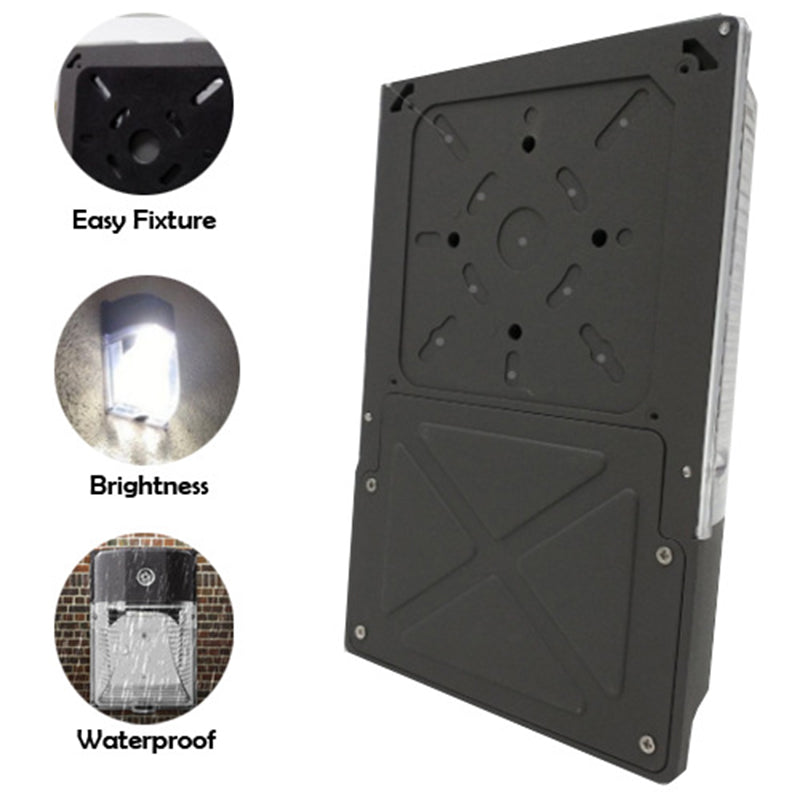 Contemporary Industrial Waterproof Aluminum PC Rectangular Striped LED Wall Sconce Lamp For Outdoor Patio