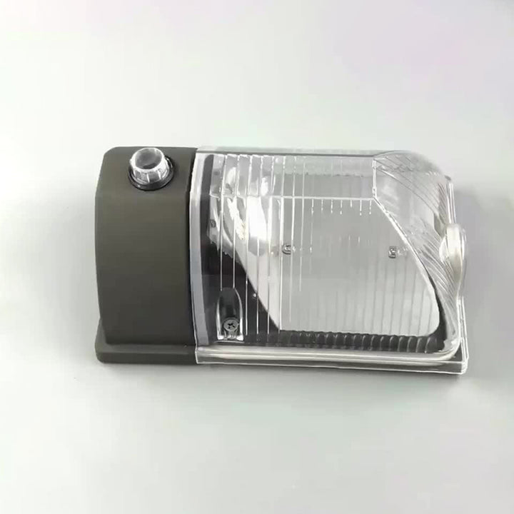 Contemporary Industrial Waterproof Aluminum PC Rectangular Striped LED Wall Sconce Lamp For Outdoor Patio