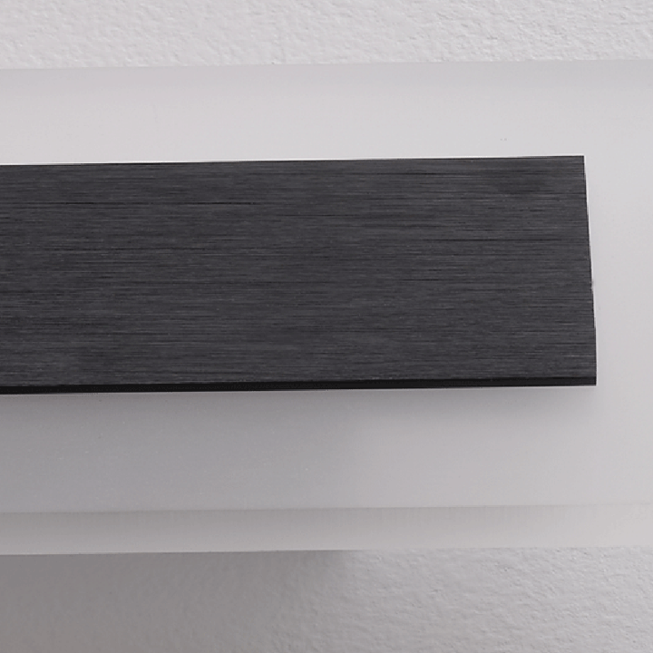 Applique murale LED minimaliste moderne en aluminium et acrylique rectangulaire rotative pour chevet 