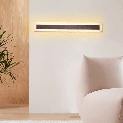 Moderne minimalistische Aluminium-Acryl-Rechteck-Drehbare Strahler LED-Wandleuchte für das Bett 