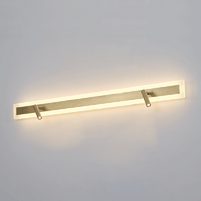 Moderne minimalistische Aluminium-Acryl-Rechteck-Drehbare Strahler LED-Wandleuchte für das Bett 