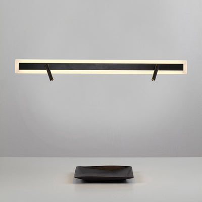 Moderne minimalistische Aluminium-Acryl-Rechteck-Drehbare Strahler LED-Wandleuchte für das Bett 