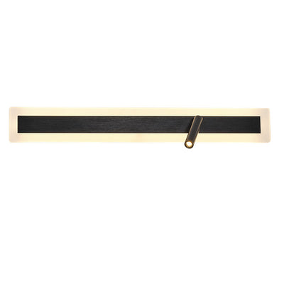 Moderne minimalistische Aluminium-Acryl-Rechteck-Drehbare Strahler LED-Wandleuchte für das Bett 