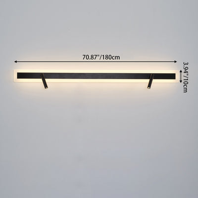 Moderne minimalistische Aluminium-Acryl-Rechteck-Drehbare Strahler LED-Wandleuchte für das Bett 