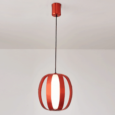 Zeitgenössische skandinavische Aluminium-Acryl-Kugellaterne LED Pendelleuchte für das Esszimmer 