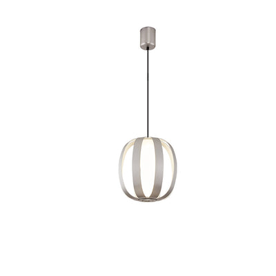 Zeitgenössische skandinavische Aluminium-Acryl-Kugellaterne LED Pendelleuchte für das Esszimmer 