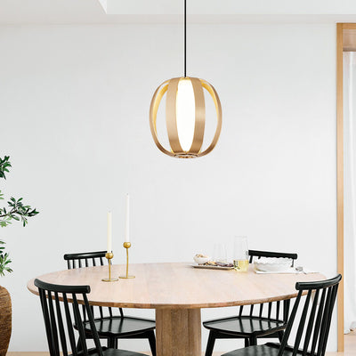 Zeitgenössische skandinavische Aluminium-Acryl-Kugellaterne LED Pendelleuchte für das Esszimmer 