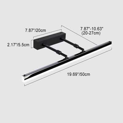Lámpara de aplique de pared LED extensible PS Strip de hardware minimalista moderno para baño 