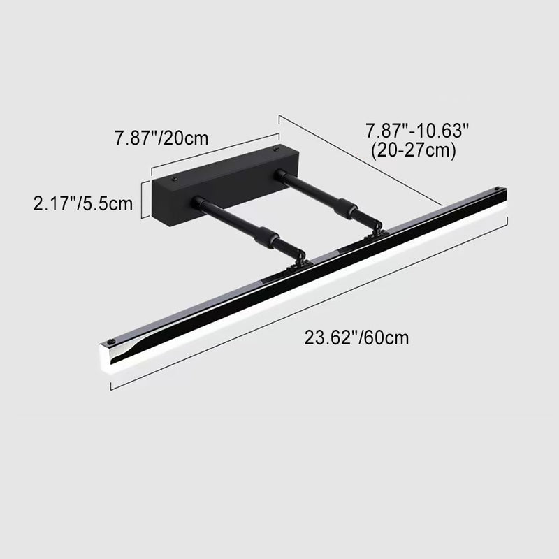 Lámpara de aplique de pared LED extensible PS Strip de hardware minimalista moderno para baño 