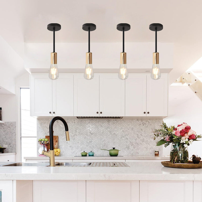 Zeitgenössische industrielle Eisenlampe 1/3 Licht Halbeinbau-Deckenleuchte für Esszimmer 