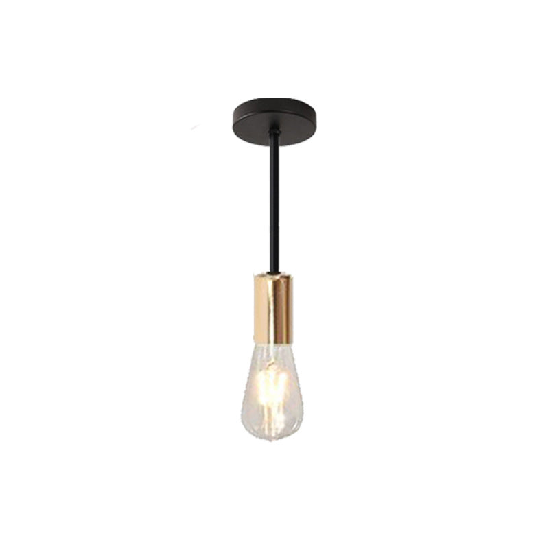 Zeitgenössische industrielle Eisenlampe 1/3 Licht Halbeinbau-Deckenleuchte für Esszimmer 