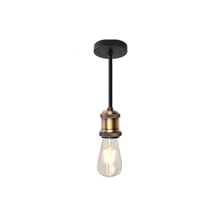 Zeitgenössische industrielle Eisenlampe 1/3 Licht Halbeinbau-Deckenleuchte für Esszimmer 