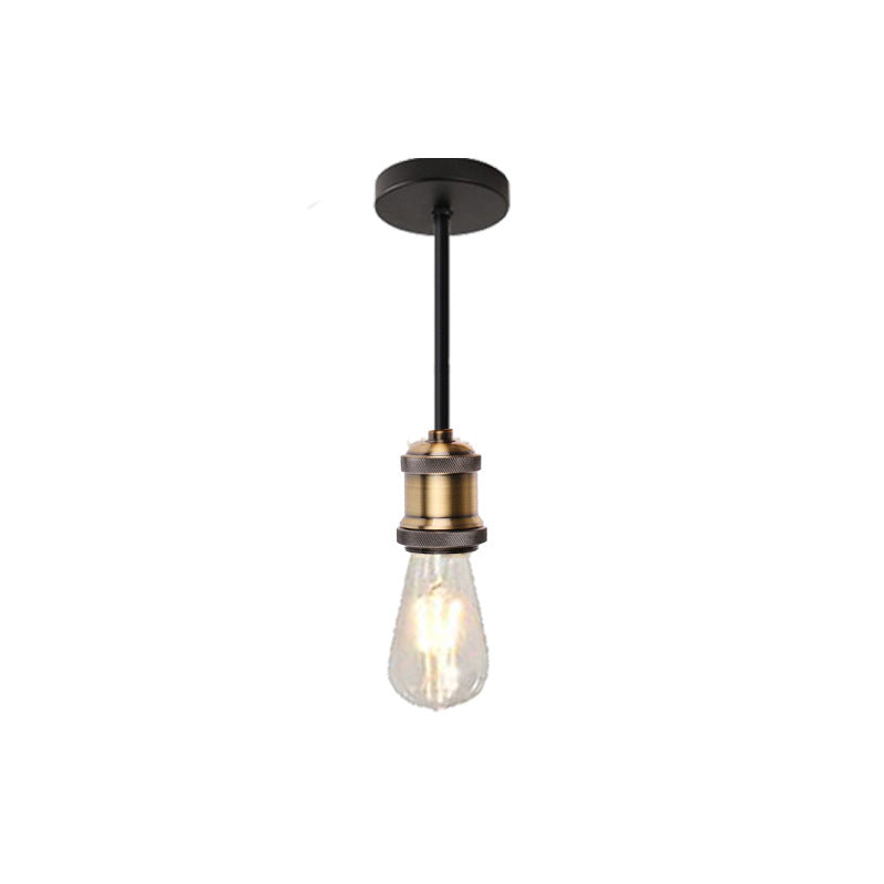 Plafonnier semi-encastré contemporain en fer industriel avec 1/3 ampoule pour salle à manger 