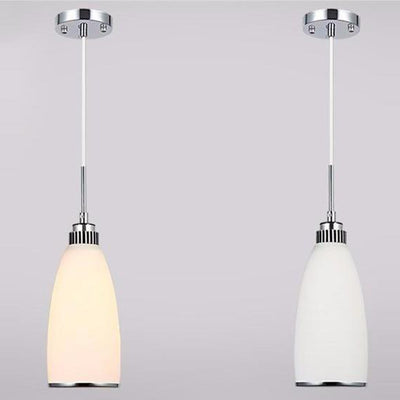 Modern Simplicity Hardware Glass Flower Bullet 1/3 Light Pendant Light For Dining Room