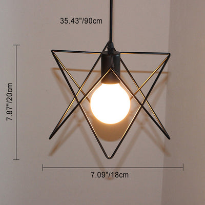 Zeitgenössischer skandinavischer Sternenkäfig Eisen 1/3 Licht Pendelleuchte für Esszimmer 