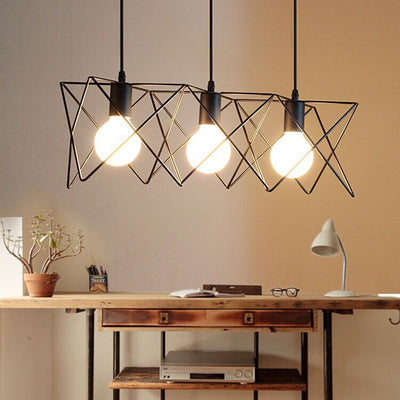 Zeitgenössischer skandinavischer Sternenkäfig Eisen 1/3 Licht Pendelleuchte für Esszimmer 
