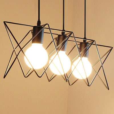 Zeitgenössischer skandinavischer Sternenkäfig Eisen 1/3 Licht Pendelleuchte für Esszimmer 
