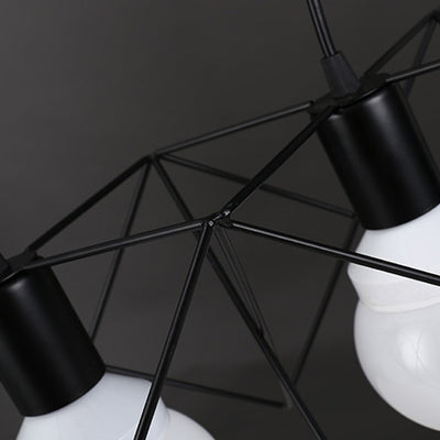 Zeitgenössischer skandinavischer Sternenkäfig Eisen 1/3 Licht Pendelleuchte für Esszimmer 