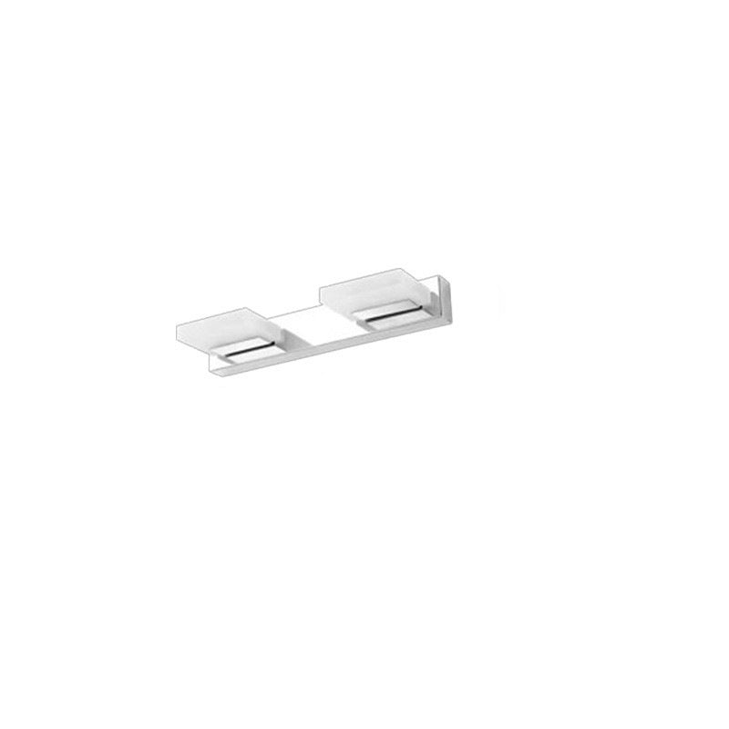 Lámpara de Aplique de Pared LED Cuadrada de Acrílico de Acero Inoxidable de Simplicidad Moderna para Iluminación de Tocador en el Baño 