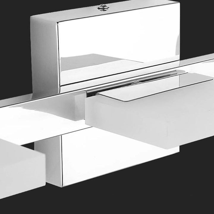 Lámpara de Aplique de Pared LED Cuadrada de Acrílico de Acero Inoxidable de Simplicidad Moderna para Iluminación de Tocador en el Baño 