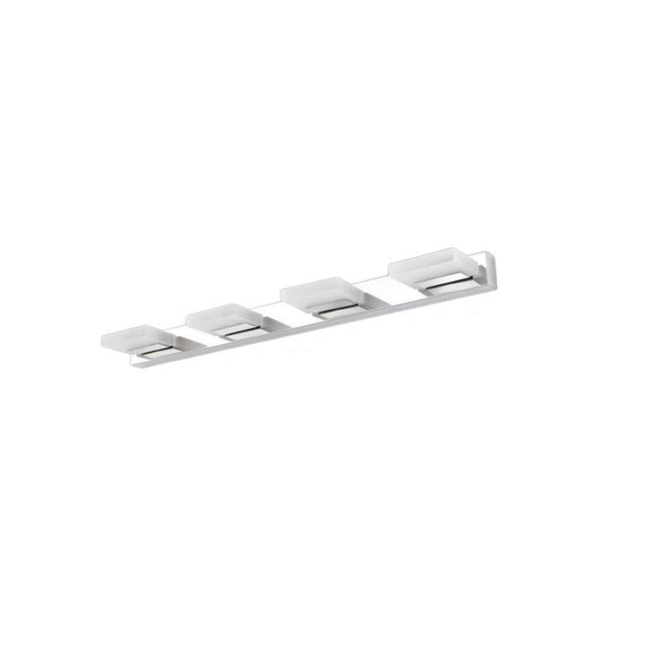 Lámpara de Aplique de Pared LED Cuadrada de Acrílico de Acero Inoxidable de Simplicidad Moderna para Iluminación de Tocador en el Baño 