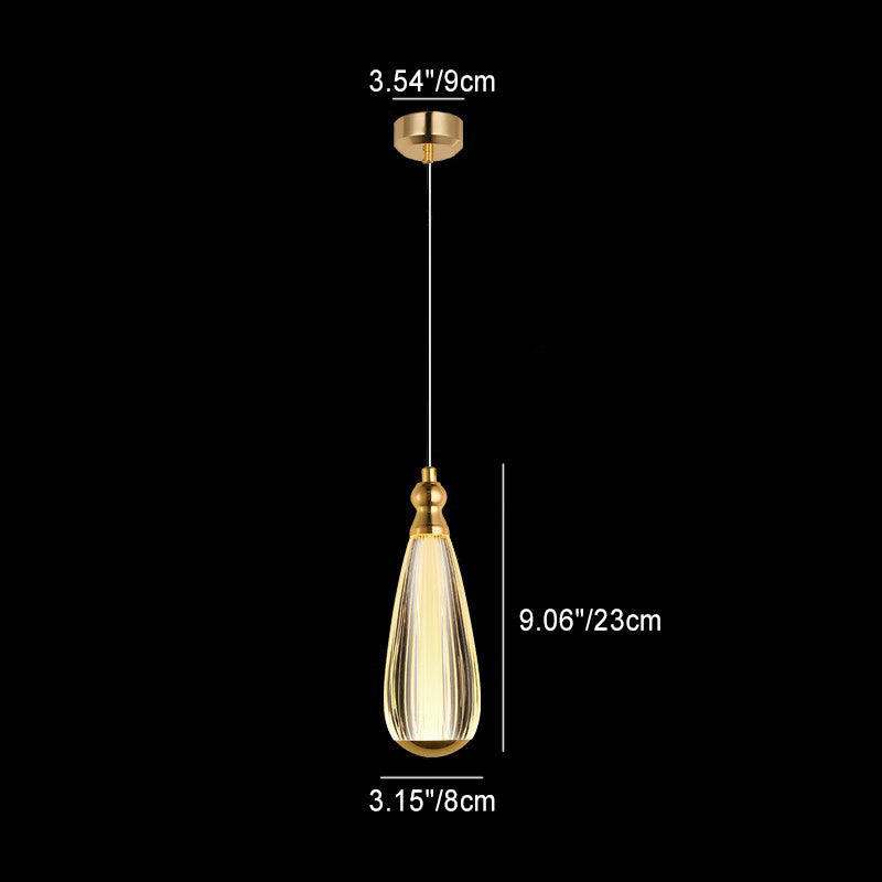 ضوء قلادة LED عصري فاخر من الألومنيوم والأكريليك بتصميم الشعلة للتعليق بجانب السرير 