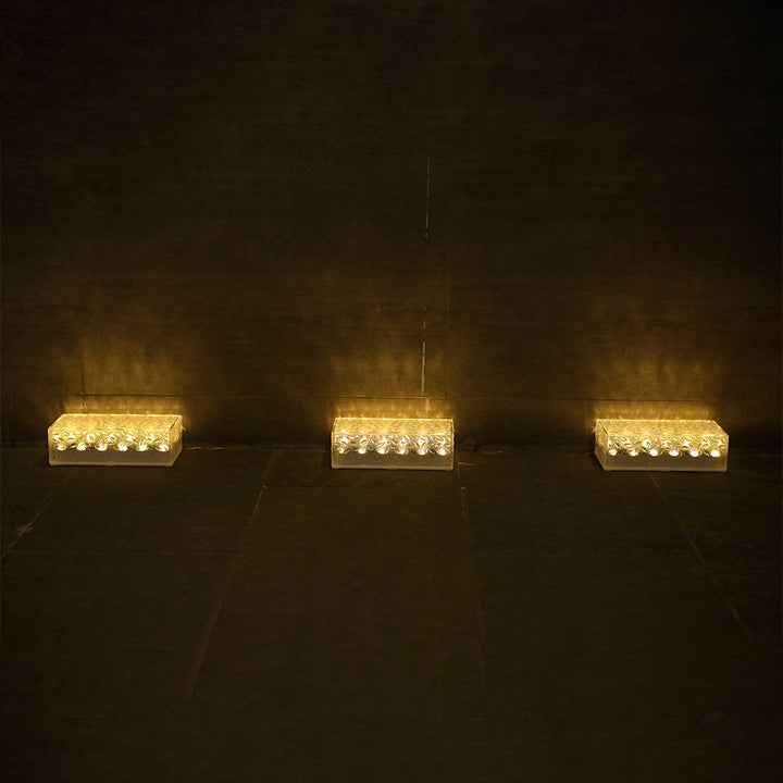 Éclairage extérieur LED rectangulaire en acrylique étanche à l&
