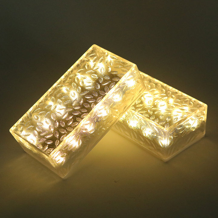 Éclairage extérieur LED rectangulaire en acrylique étanche à l&
