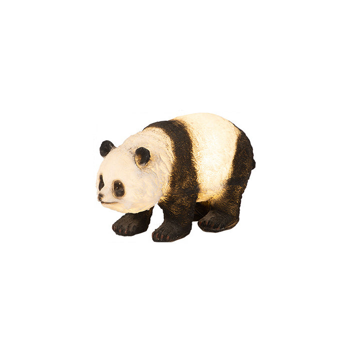 Moderno Arte Deco Solar Resina Impermeable Fibra de Vidrio Imitación Panda Brote de Bambú Luz LED para Exteriores Iluminación de Paisaje para Jardín 