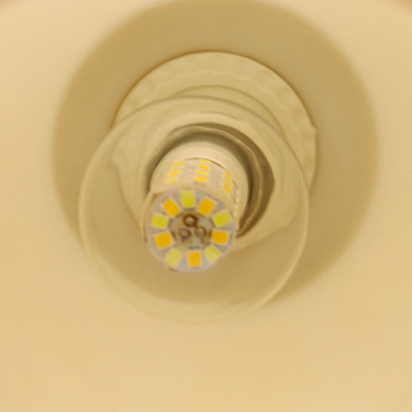 Traditional French Brass Resin Bell Orchid 1-Light Semi-Flush Mount Ceiling Light For Hallway