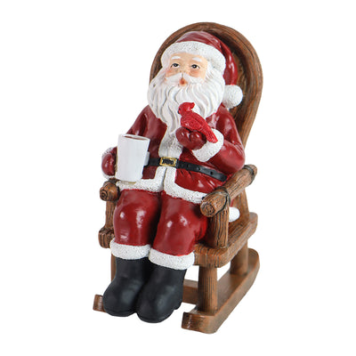 Décoration de Noël du Père Noël avec bougie solaire en résine Art Déco moderne LED petite veilleuse pour chambre 