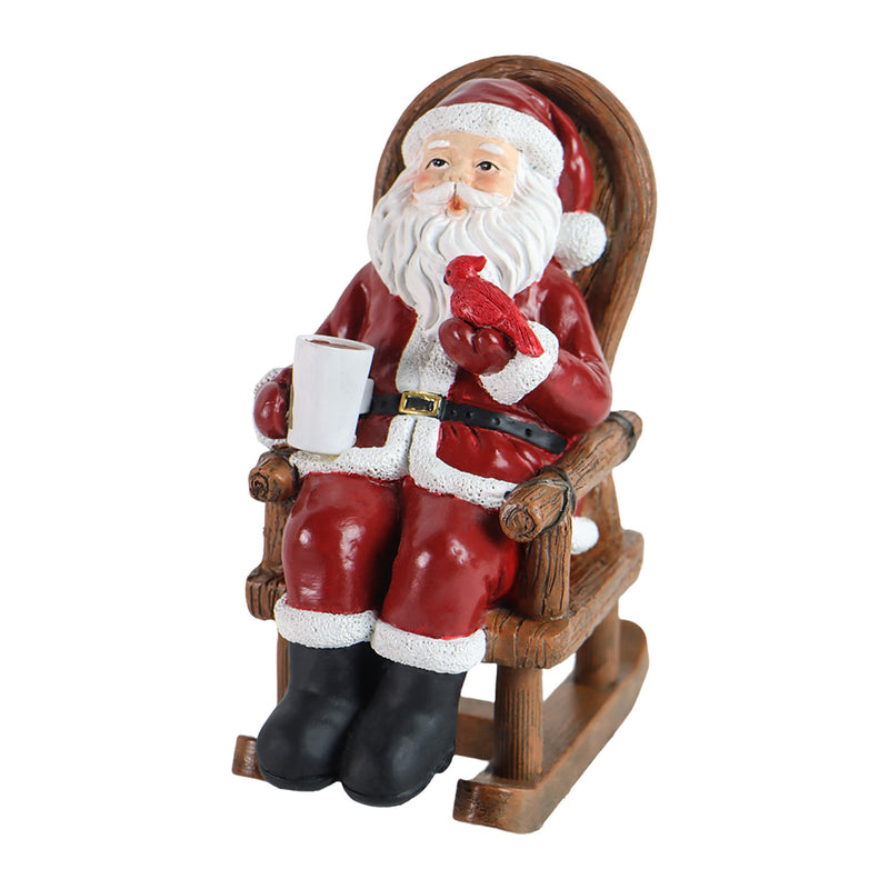 Décoration de Noël du Père Noël avec bougie solaire en résine Art Déco moderne LED petite veilleuse pour chambre 