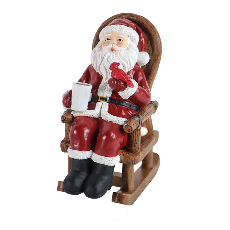 Décoration de Noël du Père Noël avec bougie solaire en résine Art Déco moderne LED petite veilleuse pour chambre 