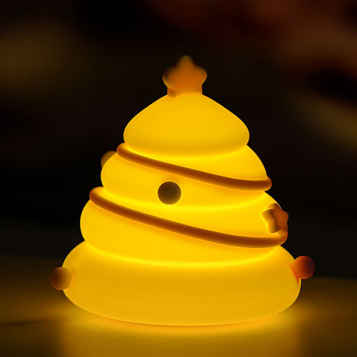 Zeitgenössische kreative wiederaufladbare Silica-ABS-Weihnachtsbaum-LED-Tischlampe Nachtlicht für das Schlafzimmer 