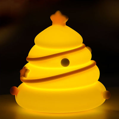 Zeitgenössische kreative wiederaufladbare Silica-ABS-Weihnachtsbaum-LED-Tischlampe Nachtlicht für das Schlafzimmer 
