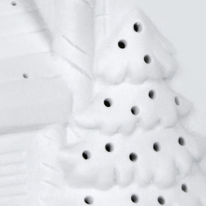 Zeitgenössische Nordische Batterie Keramik Spitzhaus Weihnachtsbaum LED Tischlampe Nachtlicht für Schlafzimmer 