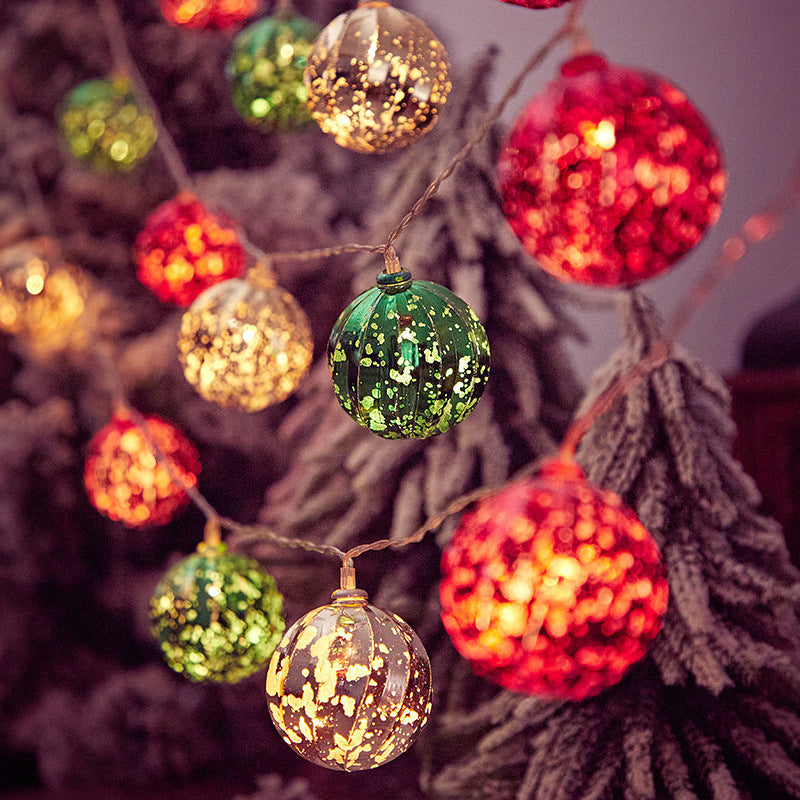Modern Art Deco Battery USB Plastic Star Ball Christmas Tree Decoration LED String Light For Bedroom