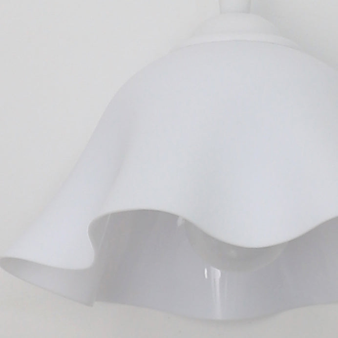 Traditionelle französische USB Floral Acryl Hängelampe 1-Licht Wandleuchte Nachttischlampe für das Schlafzimmer 
