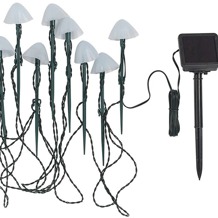 Contemporary Creative Solar Battery Waterproof PVC Mushroom LED Outdoor Light Landscape Lighting For Garden