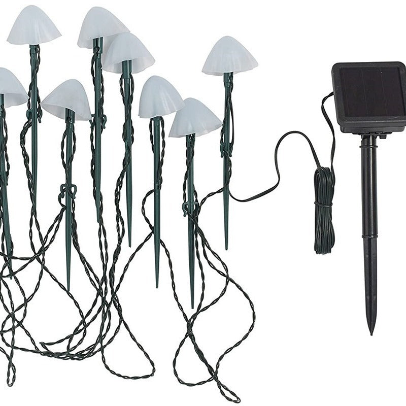 Contemporary Creative Solar Battery Waterproof PVC Mushroom LED Outdoor Light Landscape Lighting For Garden