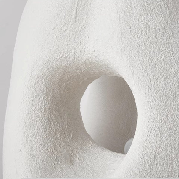 Lámpara de pie de 1 luz con estatua irregular de poliestireno creativo contemporáneo para sala de estar 