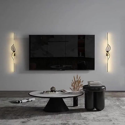Zeitgenössische nordische Aluminium-Zink-Legierung Eisen-Silica-Streifen Hirschgitter LED-Wandleuchte für das Wohnzimmer 