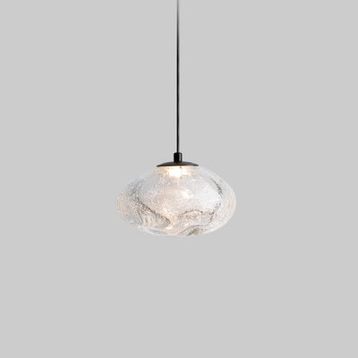 Modern Simplicity Glazed Glass Hardware Round Air Bubble LED Pendant Light For Bedside