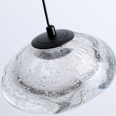 Modern Simplicity Glazed Glass Hardware Round Air Bubble LED Pendant Light For Bedside